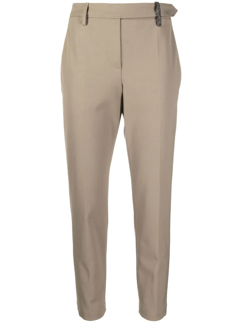 Укороченные брюки строгого кроя Brunello Cucinelli, нейтральный
Укороченные брюки строгого кроя Brunello Cucinelli, нейтральный