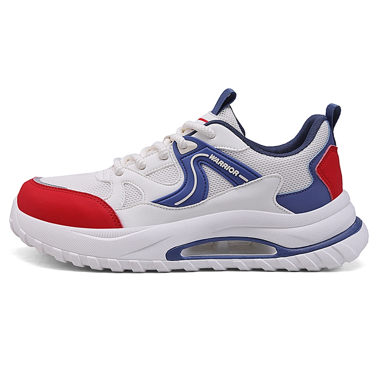 WARRIOR Износостойкие, нескользящие, низкие, повседневные кроссовки для бега, мужские, белые, синие, красные
WARRIOR Износостойкие, нескользящие, низкие, повседневные кроссовки для бега, мужские, белые, синие, красные