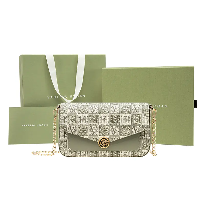Сумка через плечо из коровьей кожи на цепочке маленького размера для женщин Зеленая VANESSA HOGAN, Коричневая
Сумка через плечо из коровьей кожи на цепочке маленького размера для женщин Зеленая VANESSA HOGAN, Коричневая