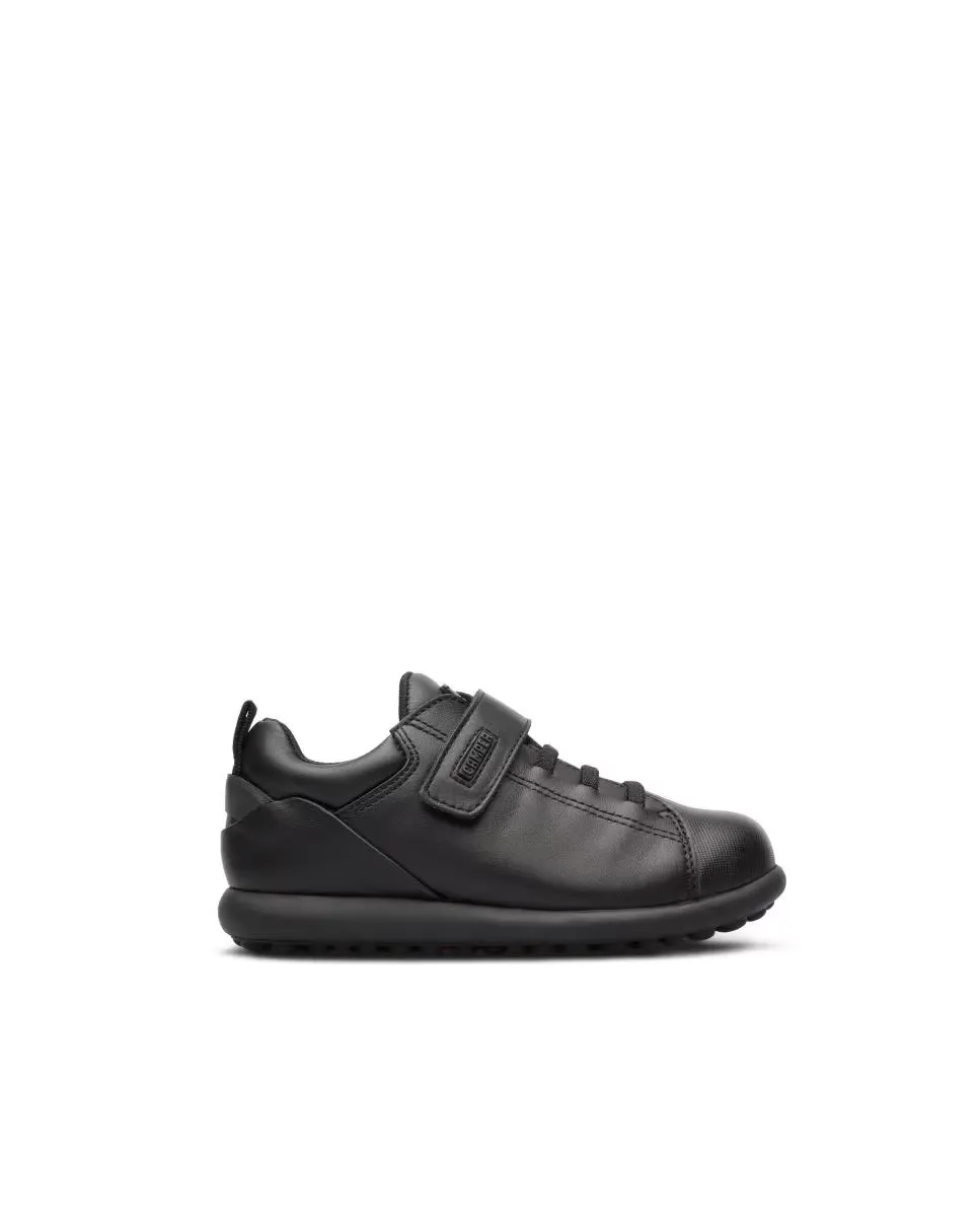 Гладкие детские кожаные тапочки Pelotas Ariel с усиленным носком Camper, черный
Гладкие детские кожаные тапочки Pelotas Ariel с усиленным носком Camper, черный