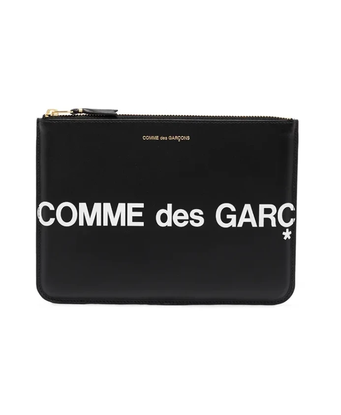 Черная кожаная сумка с логотипом Comme Des Garã§Ons, черный
Черная кожаная сумка с логотипом Comme Des Garã§Ons, черный