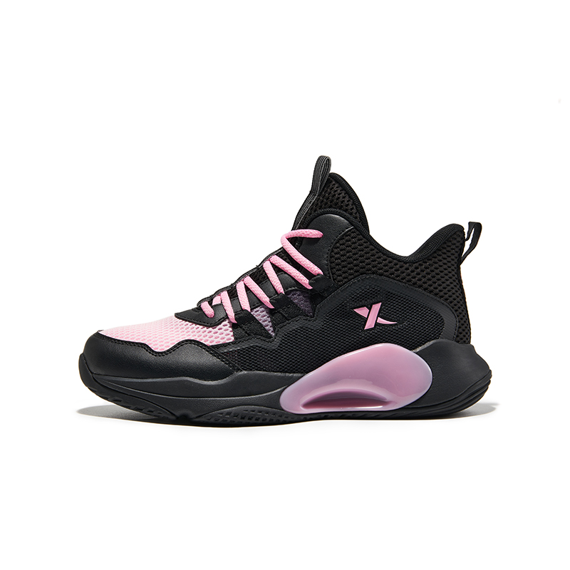 XTEP Баскетбольные кроссовки mid top Battle Gaze с амортизацией, устойчивостью к скольжению и истиранию, черные с призмой розового, детские
XTEP Баскетбольные кроссовки mid top Battle Gaze с амортизацией, устойчивостью к скольжению и истиранию, черные с призмой розового, детские