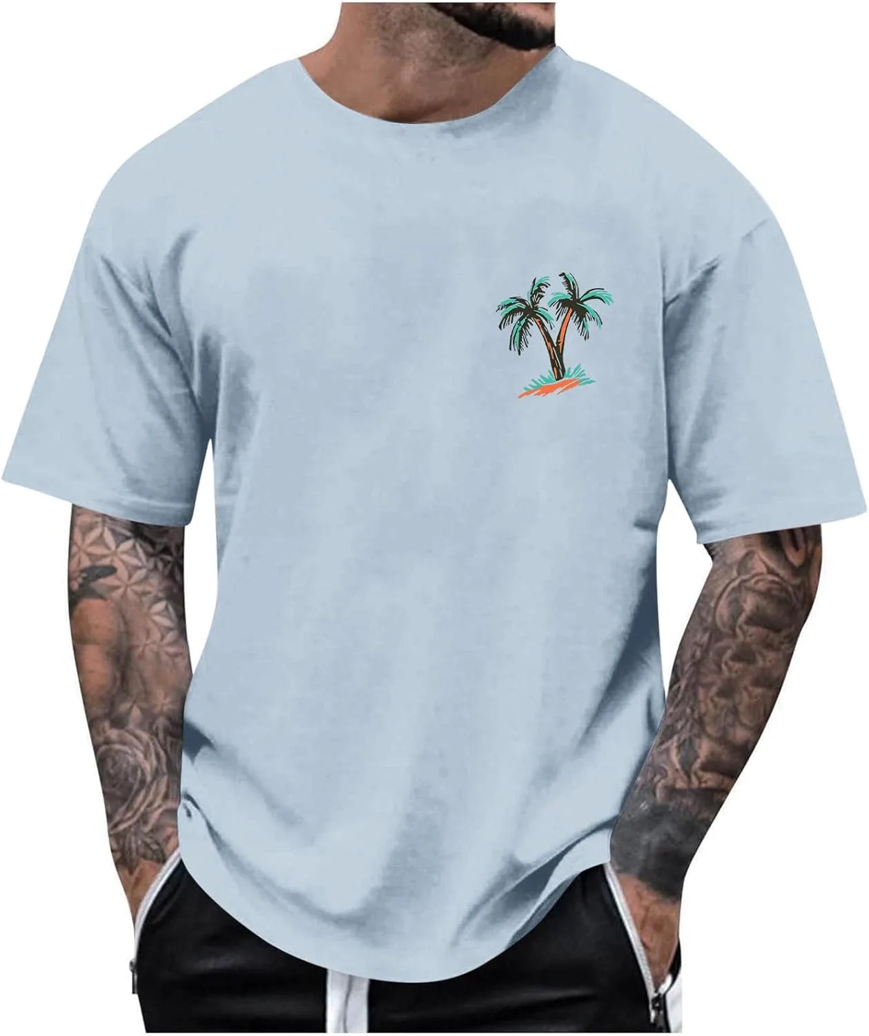 Мужская футболка с коротким рукавом и тропическим принтом Sdeycui
Мужская футболка с коротким рукавом и тропическим принтом Sdeycui