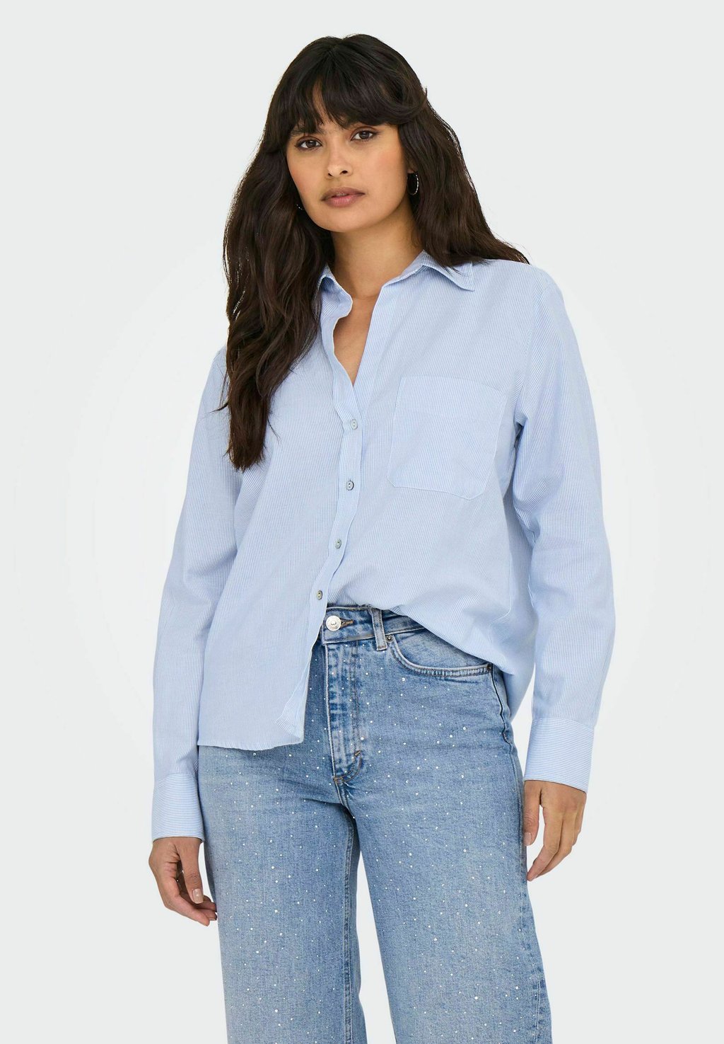 Блузка на пуговицах ONLALINA ONLY, светло-голубой
Блузка на пуговицах ONLALINA ONLY, светло-голубой