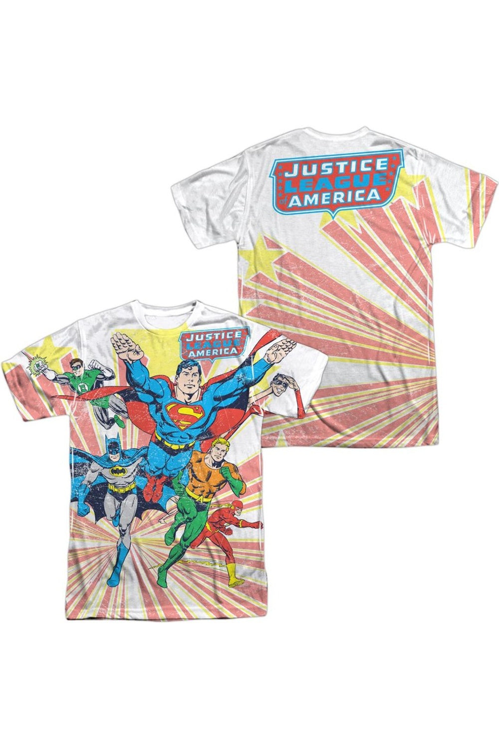 Футболка с коротким рукавом для взрослых из полиэстера DC Comics Coming At You (принт спереди/сзади) Gildan, белый
Футболка с коротким рукавом для взрослых из полиэстера DC Comics Coming At You (принт спереди/сзади) Gildan, белый