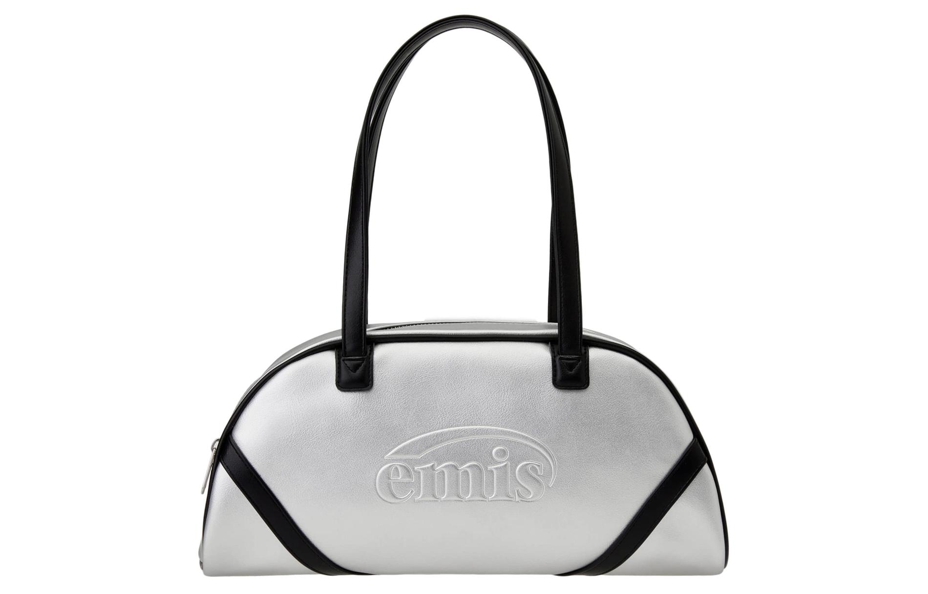 Emis Сумка через плечо унисекс серебристая, Silver 
Emis Сумка через плечо унисекс серебристая, Silver
