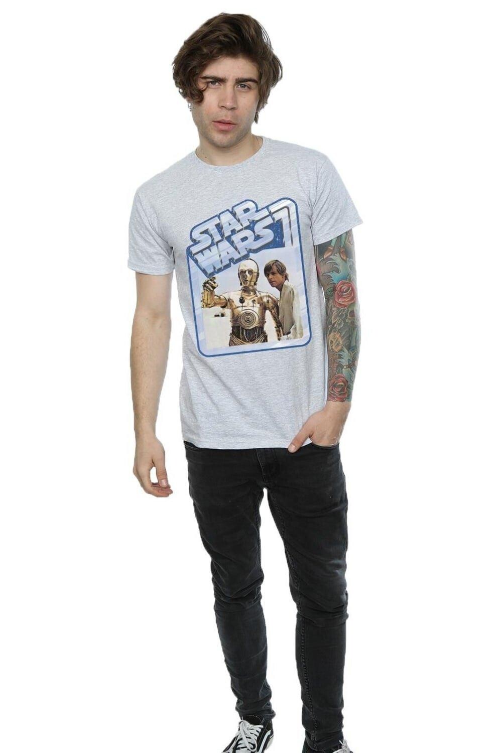 Люк Скайуокер и футболка C-3PO Star Wars, серый
Люк Скайуокер и футболка C-3PO Star Wars, серый