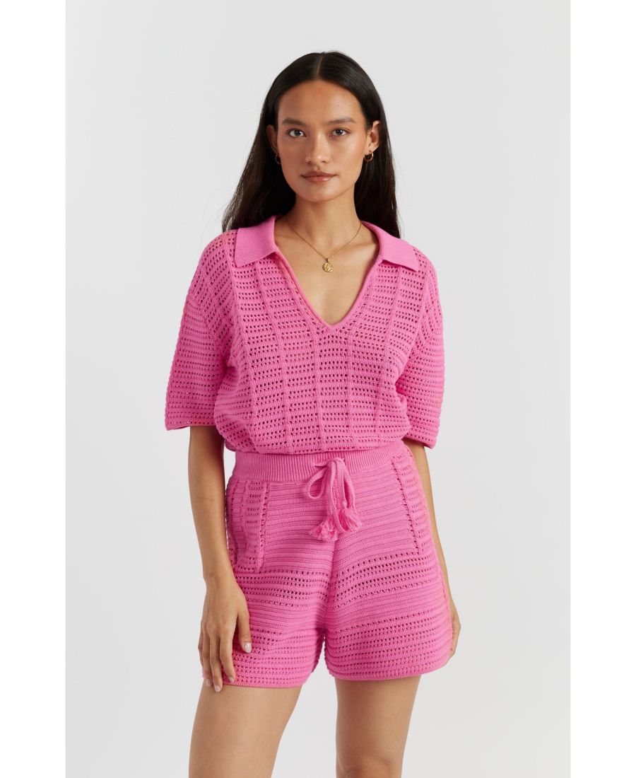 Женская хлопковая вязаная рубашка Chinti & Parker, Pink
Женская хлопковая вязаная рубашка Chinti & Parker, Pink