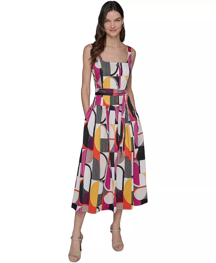 Женское миди-платье с геометрическим принтом KARL LAGERFELD PARIS, мультиколор
Женское миди-платье с геометрическим принтом KARL LAGERFELD PARIS, мультиколор