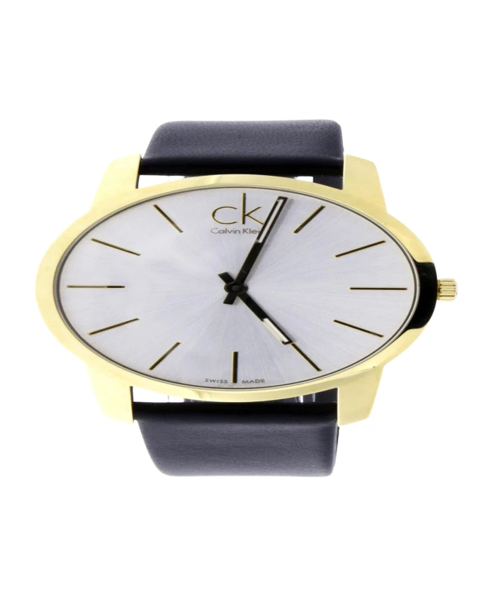 Элегантные женские кварцевые часы с серебряным циферблатом и кожаным ремешком. Calvin Klein, черный
Элегантные женские кварцевые часы с серебряным циферблатом и кожаным ремешком. Calvin Klein, черный