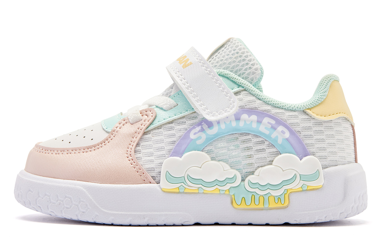 QIAODAN Белые детские туфли Low top с противоскользящей подошвой и амортизацией
QIAODAN Белые детские туфли Low top с противоскользящей подошвой и амортизацией