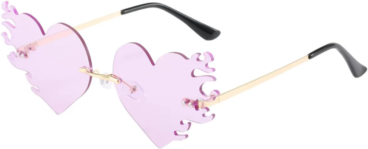 Солнцезащитные очки BOJOD Flame Melting Heart для женщин и мужчин. Модные солнцезащитные очки с эффектом стекающих капель в форме сердца для вечеринки, Purple
Солнцезащитные очки BOJOD Flame Melting Heart для женщин и мужчин. Модные солнцезащитные очки с эффектом стекающих капель в форме сердца для вечеринки, Purple