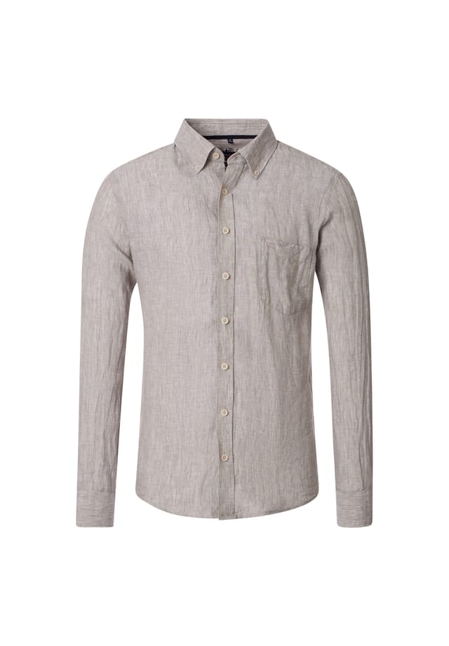 Льняная рубашка простой повседневный крой Casamoda, бежевый
Льняная рубашка простой повседневный крой Casamoda, бежевый