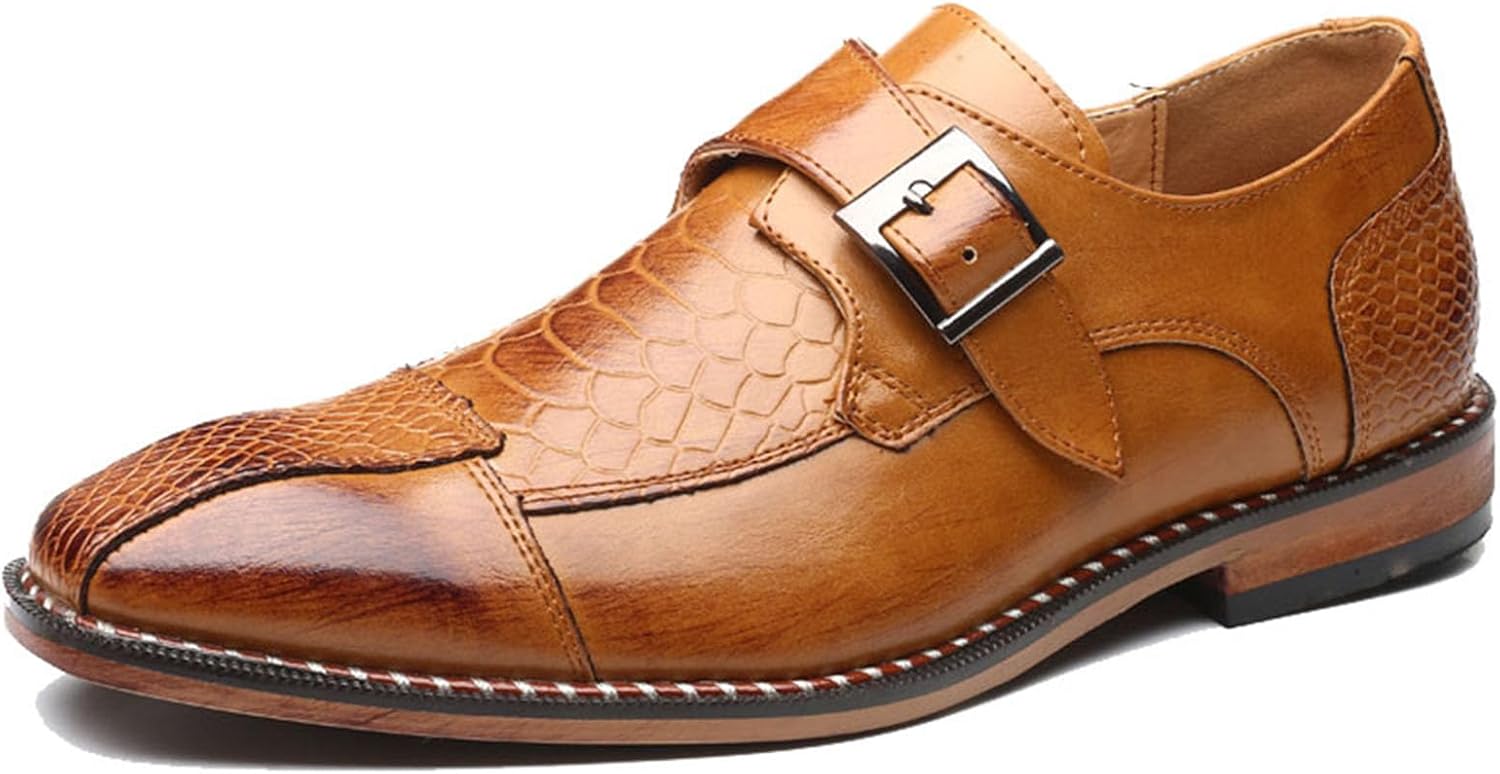 Мужские туфли из искусственной кожи с пряжкой, винтажные формальные туфли-лоферы Generic, желтый
Мужские туфли из искусственной кожи с пряжкой, винтажные формальные туфли-лоферы Generic, желтый