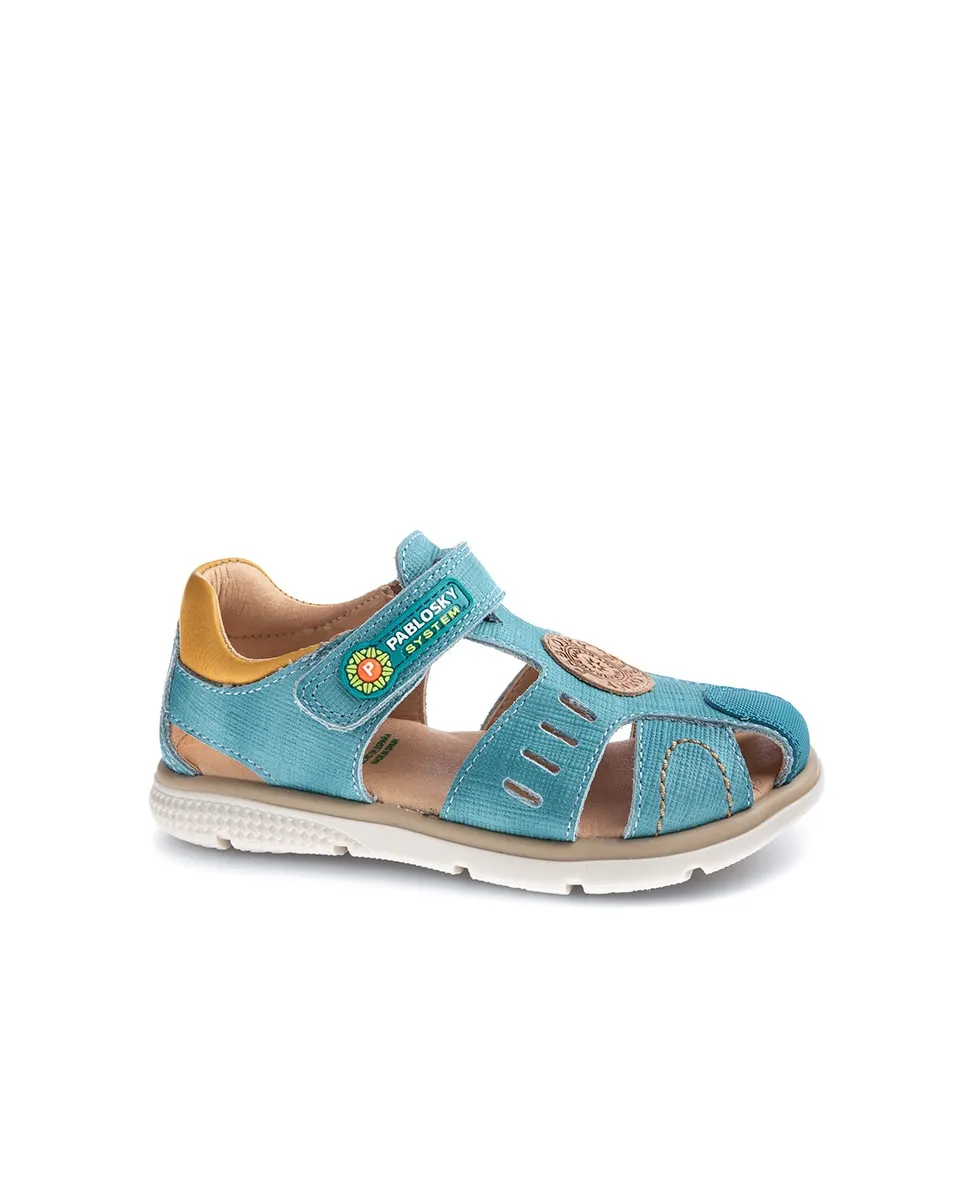 Детские сандалии из кожи на липучке Pablosky, синий
Детские сандалии из кожи на липучке Pablosky, синий