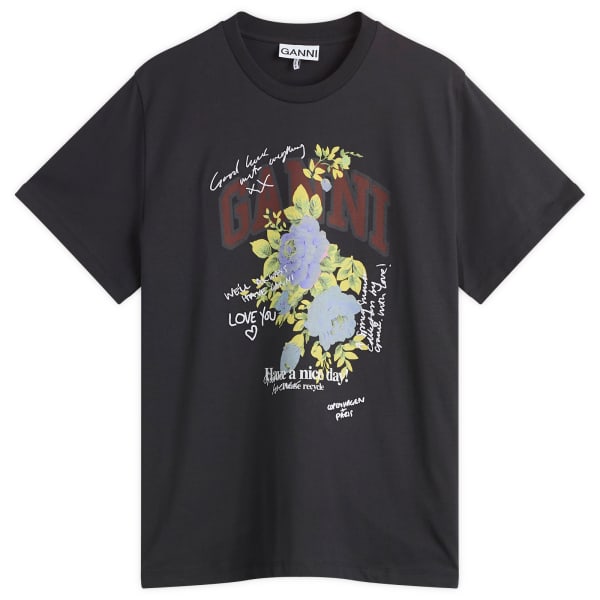 Футболка с логотипом Rose Ganni, Phantom
Футболка с логотипом Rose Ganni, Phantom