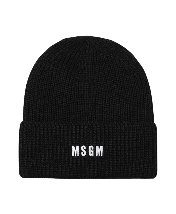 Вязаная шапка в рубчик Msgm, черный
Вязаная шапка в рубчик Msgm, черный