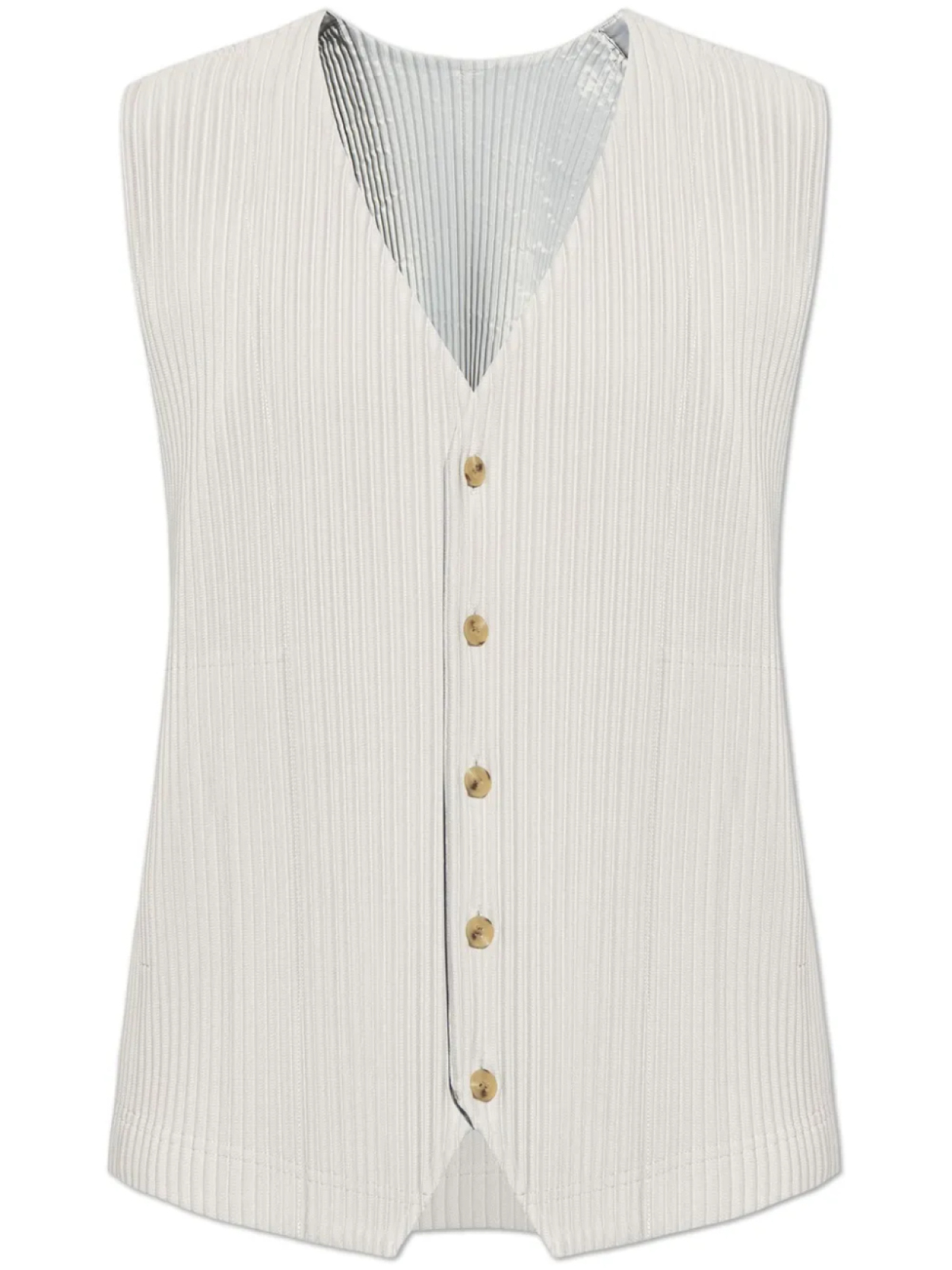 Плиссированный топ с V-образным вырезом Homme Plissé Issey Miyake, серый
Плиссированный топ с V-образным вырезом Homme Plissé Issey Miyake, серый