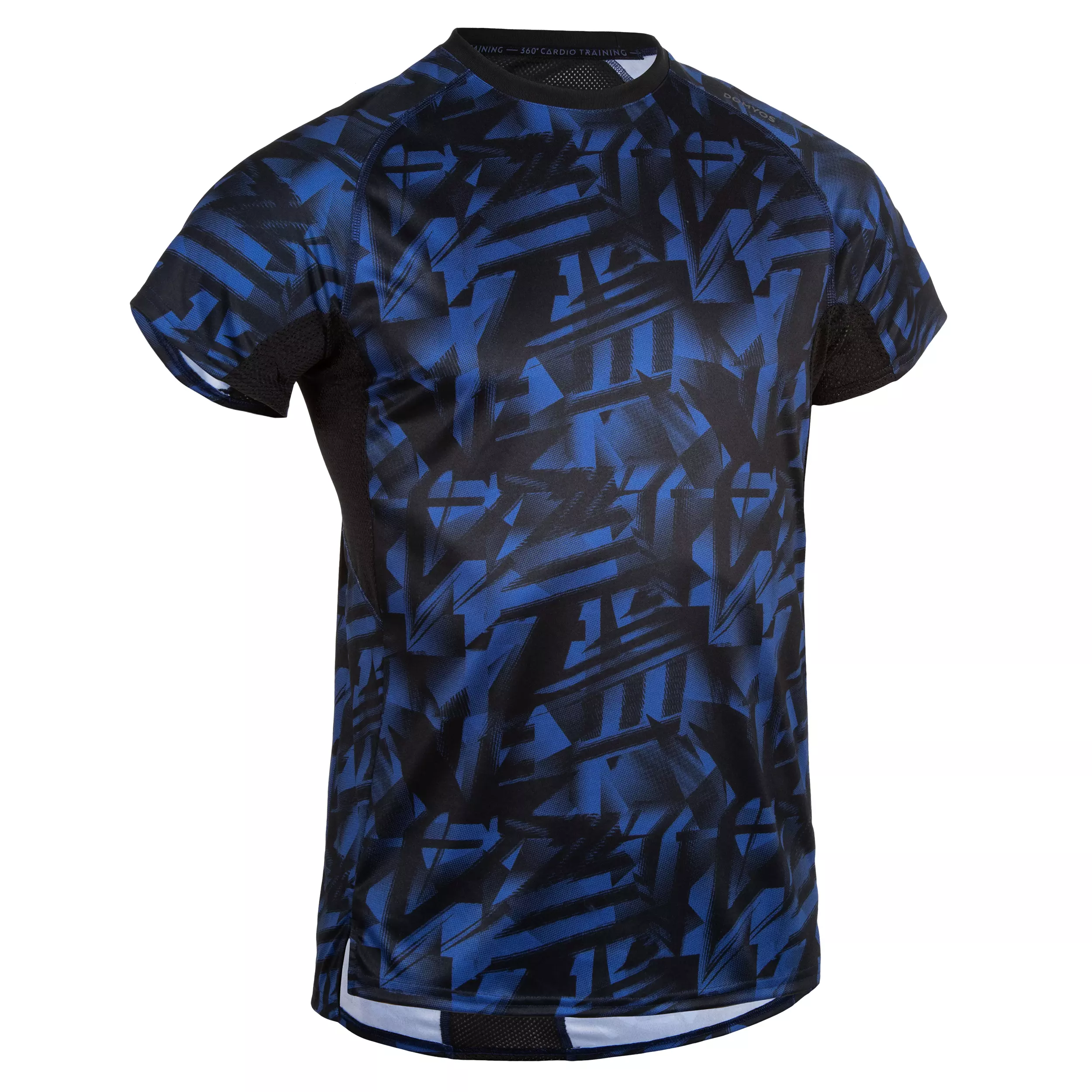 Мужская футболка для фитнеса Domyos 120 с синим принтом
Мужская футболка для фитнеса Domyos 120 с синим принтом