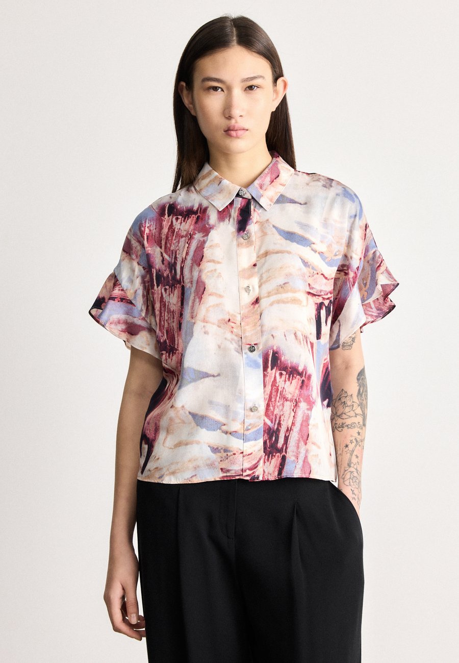 Блуза DKNY Button-down blouse, Beige/Bordeaux/Beige
Блуза DKNY Button-down blouse, Beige/Bordeaux/Beige