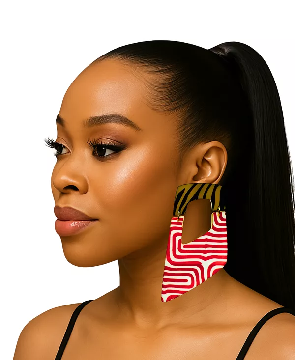 Серьги Raquel с подвесками и абстрактными узорами Swanky Designs, red
Серьги Raquel с подвесками и абстрактными узорами Swanky Designs, red