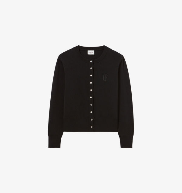 Вязаный кардиган с круглым вырезом и вышитым логотипом Claudie Pierlot, мультиколор
Вязаный кардиган с круглым вырезом и вышитым логотипом Claudie Pierlot, мультиколор