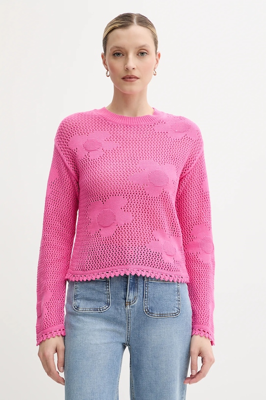 Хлопковый свитер Morgan, розовый
Хлопковый свитер Morgan, розовый