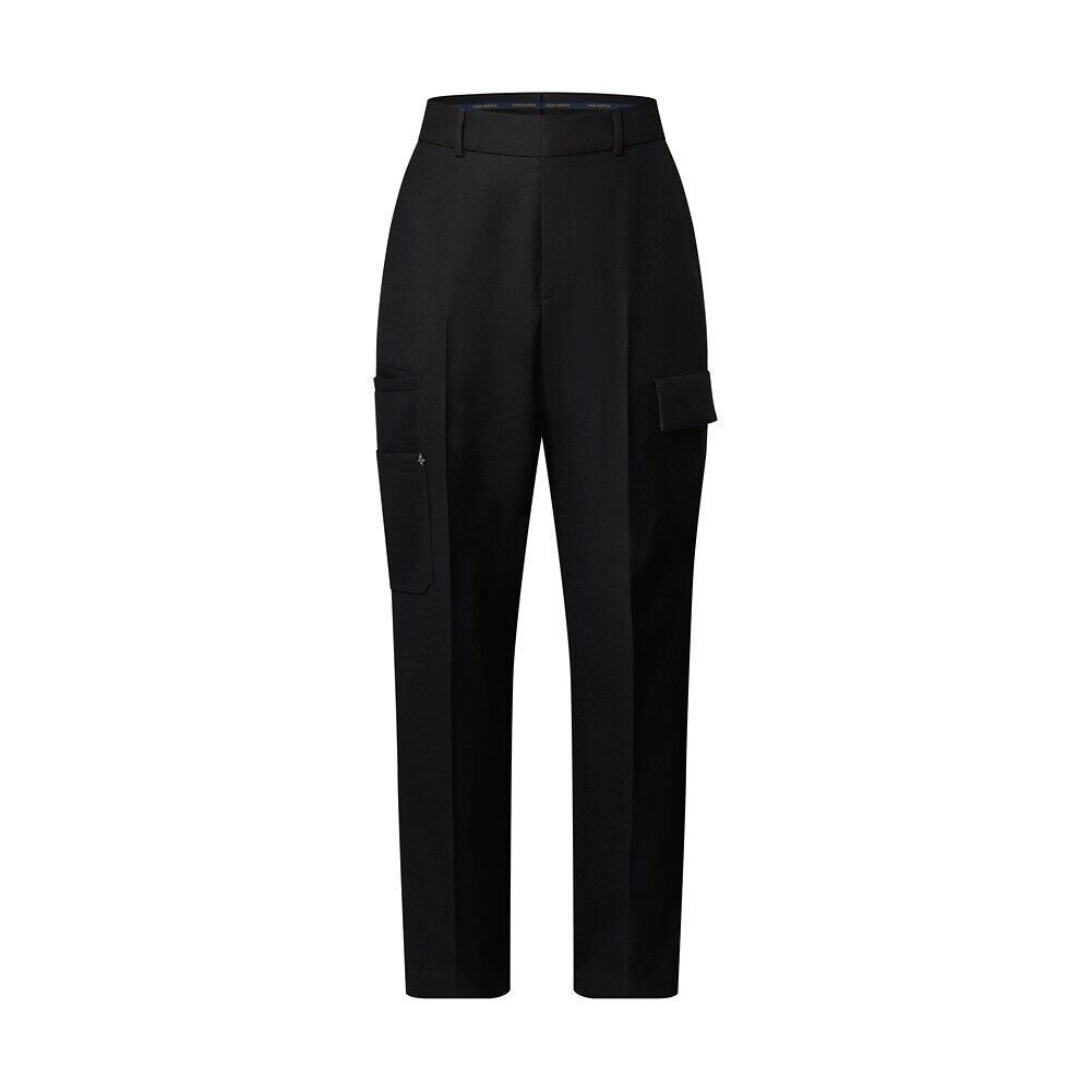 Индивидуально сшитые шерстяные брюки-карго Louis Vuitton, черный
Индивидуально сшитые шерстяные брюки-карго Louis Vuitton, черный