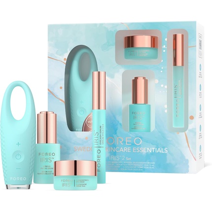 FOREO IRIS 2 Лимфодренажный массажер для глаз Устранение мешков под глазами Против морщин Уменьшение отечности глаз Укрепляющая сыворотка для век PM 15 мл Крем для глаз с концентрацией С 15 мл Сыворотка для ресниц 4,3 мл Набор с мятой
FOREO IRIS 2 Лимфодренажный массажер для глаз Устранение мешков под глазами Против морщин Уменьшение отечности глаз Укрепляющая сыворотка для век PM 15 мл Крем для глаз с концентрацией С 15 мл Сыворотка для ресниц 4,3 мл Набор с мятой