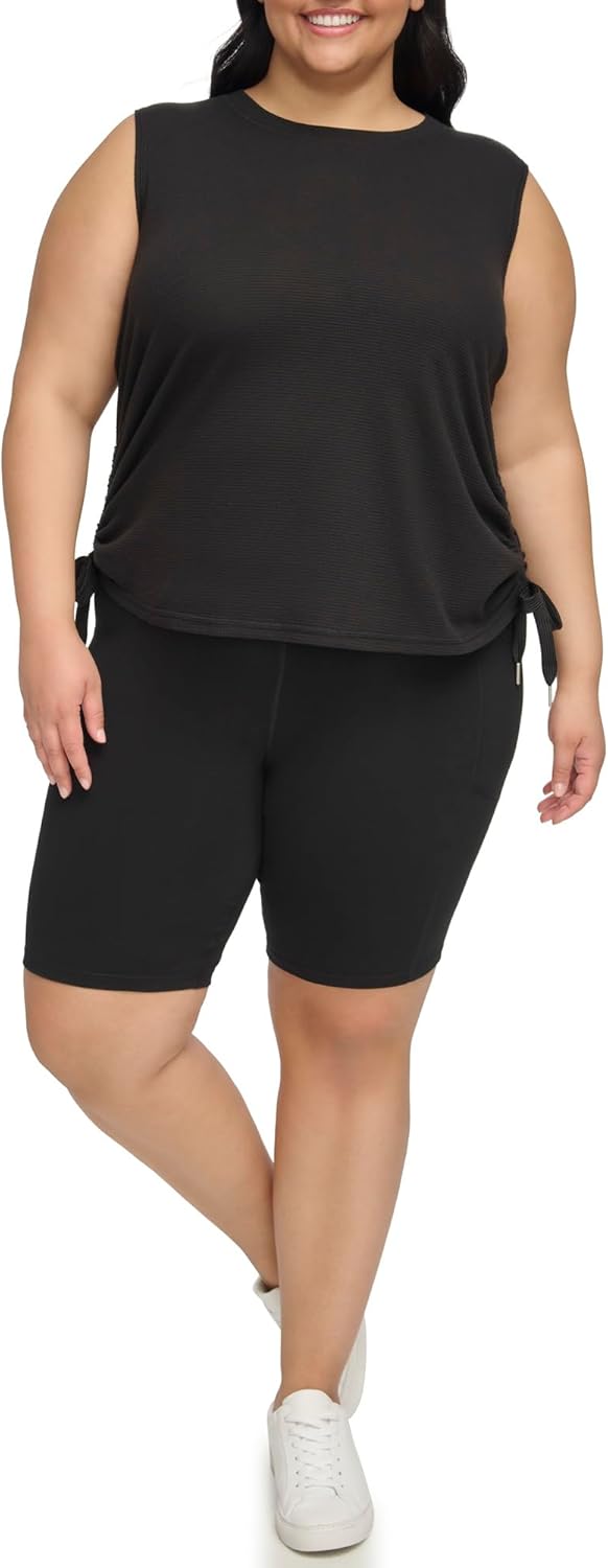 Женская майка Calvin Klein с завязками по бокам и сборками, Black
Женская майка Calvin Klein с завязками по бокам и сборками, Black