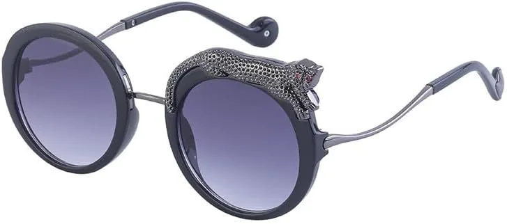 Женские солнцезащитные очки в стиле панк с леопардовым принтом - круглая оправа в европейско-американском стиле, защита от ультрафиолета UV400 DHJKLUJO, 2
Женские солнцезащитные очки в стиле панк с леопардовым принтом - круглая оправа в европейско-американском стиле, защита от ультрафиолета UV400 DHJKLUJO, 2