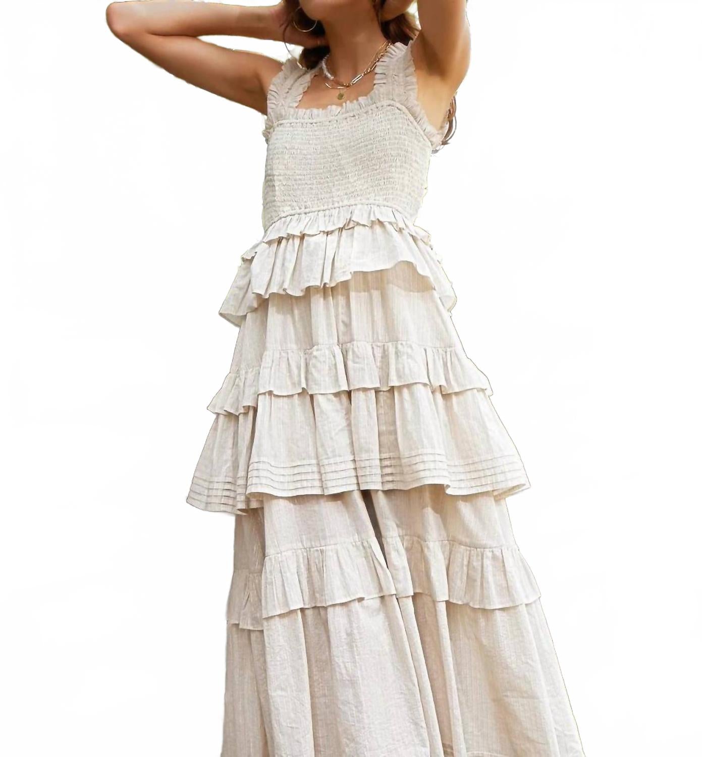 Многослойное макси-платье Leanna в мини-радужном металлическом оттенке Self Contrast, металлик
Многослойное макси-платье Leanna в мини-радужном металлическом оттенке Self Contrast, металлик