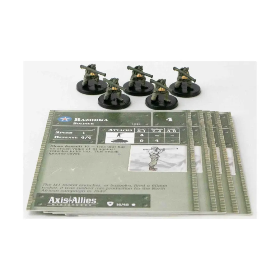 Базука (С) x5, Axis & Allies - Collectible Miniatures Game - Base Set Singles
Базука (С) x5, Axis & Allies - Collectible Miniatures Game - Base Set Singles
