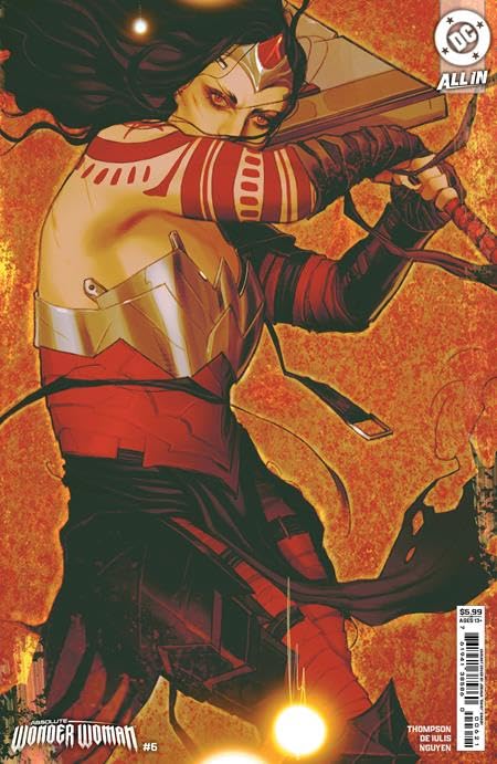 Absolute Wonder Woman #6 CVR D Swaby Card Stock Var (Marvel)
Absolute Wonder Woman #6 CVR D Swaby Card Stock Var (Marvel)