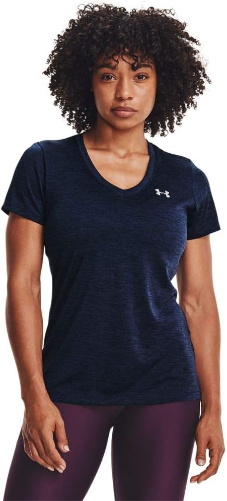 Under Armour женская футболка Tech V-Neck Twist с коротким рукавом, Midnight Navy (600)/Metallic Silver, Синий, Under Armour женская футболка Tech V-Neck Twist с коротким рукавом, Midnight Navy (600)/Metallic Silver
Under Armour женская футболка Tech V-Neck Twist с коротким рукавом, Midnight Navy (600)/Metallic Silver, Синий, Under Armour женская футболка Tech V-Neck Twist с коротким рукавом, Midnight Navy (600)/Metallic Silver