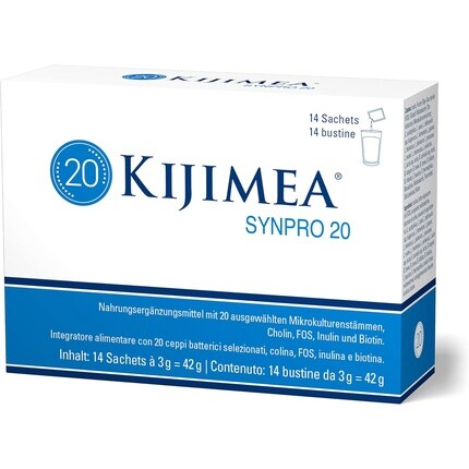 Kijimea Synpro 20 с 20 синергетическими штаммами микрокультур, холином и биотином — без глютена
Kijimea Synpro 20 с 20 синергетическими штаммами микрокультур, холином и биотином — без глютена