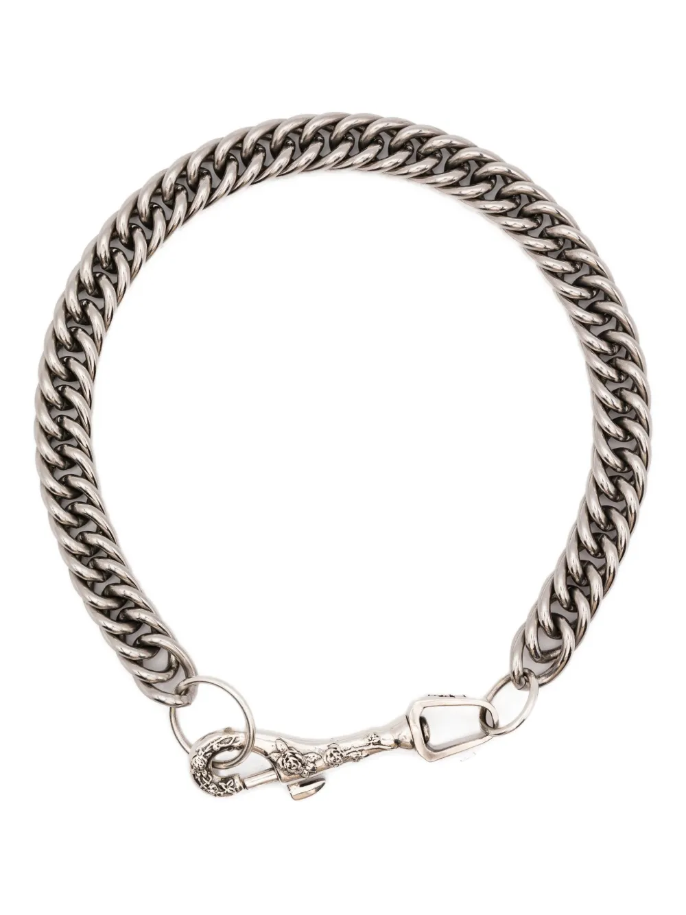 Цепочное ожерелье с розами Enfants Riches Déprimés, серебяный
Цепочное ожерелье с розами Enfants Riches Déprimés, серебяный