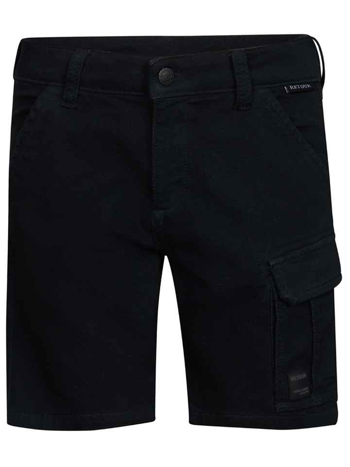 Шорты-карго "Bas" черного цвета Retour
Шорты-карго "Bas" черного цвета Retour