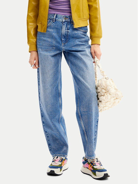 Джинсы объемного кроя Desigual, синий
Джинсы объемного кроя Desigual, синий