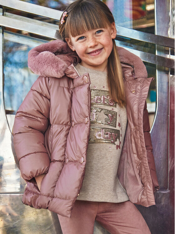 Пуховик стандартного кроя Mayoral, розовый
Пуховик стандартного кроя Mayoral, розовый