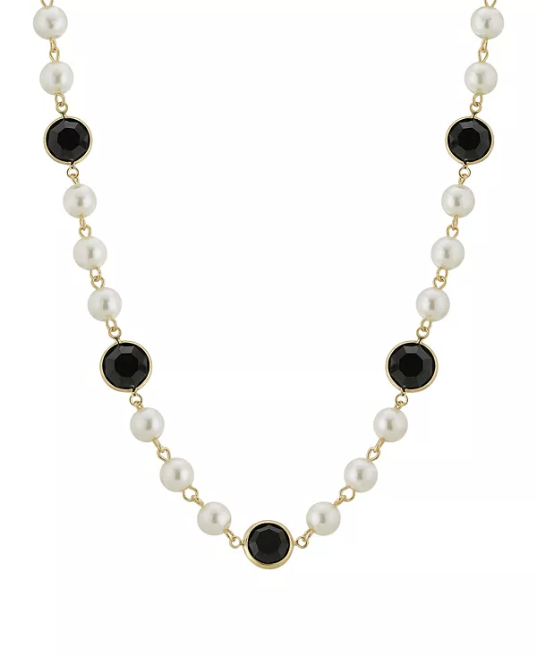 Золотисто-Имитационный жемчуг с черными каналами, регулируемое ожерелье длиной 16 дюймов 2028, black
Золотисто-Имитационный жемчуг с черными каналами, регулируемое ожерелье длиной 16 дюймов 2028, black