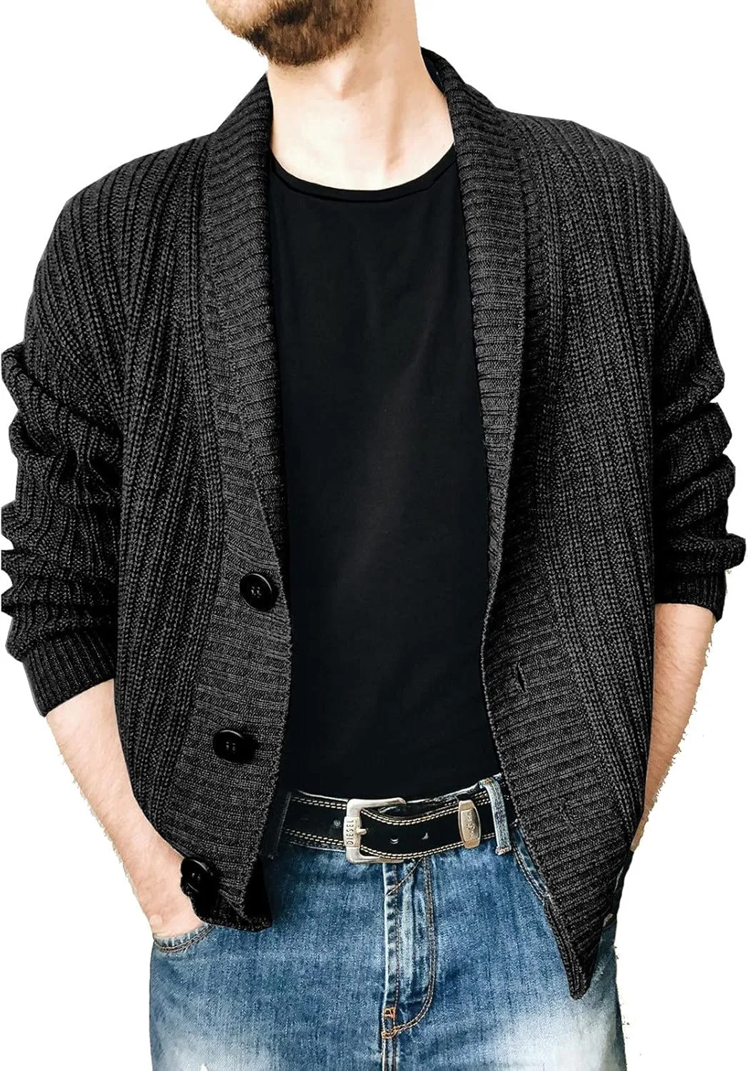 Мужской кардиган tuduoms с воротником-шалью и цветными блоками
Мужской кардиган tuduoms с воротником-шалью и цветными блоками