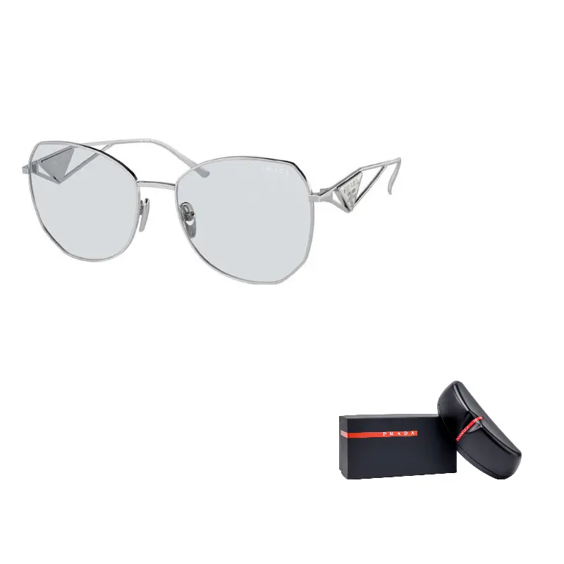 Солнцезащитные очки женские Prada с футляром, серебряный
Солнцезащитные очки женские Prada с футляром, серебряный