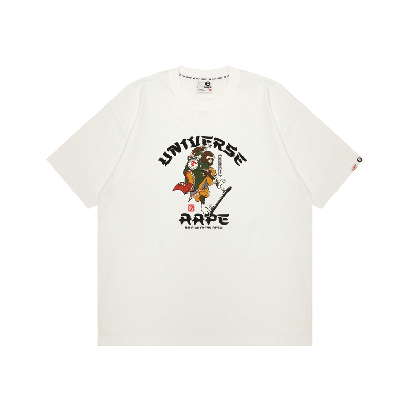 Футболка из хлопка с принтом от A Bathing APE Aape, белый
Футболка из хлопка с принтом от A Bathing APE Aape, белый