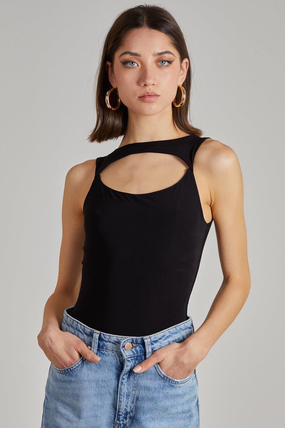 Облегающее боди без рукавов в стиле почтового ящика Pink Vanilla, черный
Облегающее боди без рукавов в стиле почтового ящика Pink Vanilla, черный