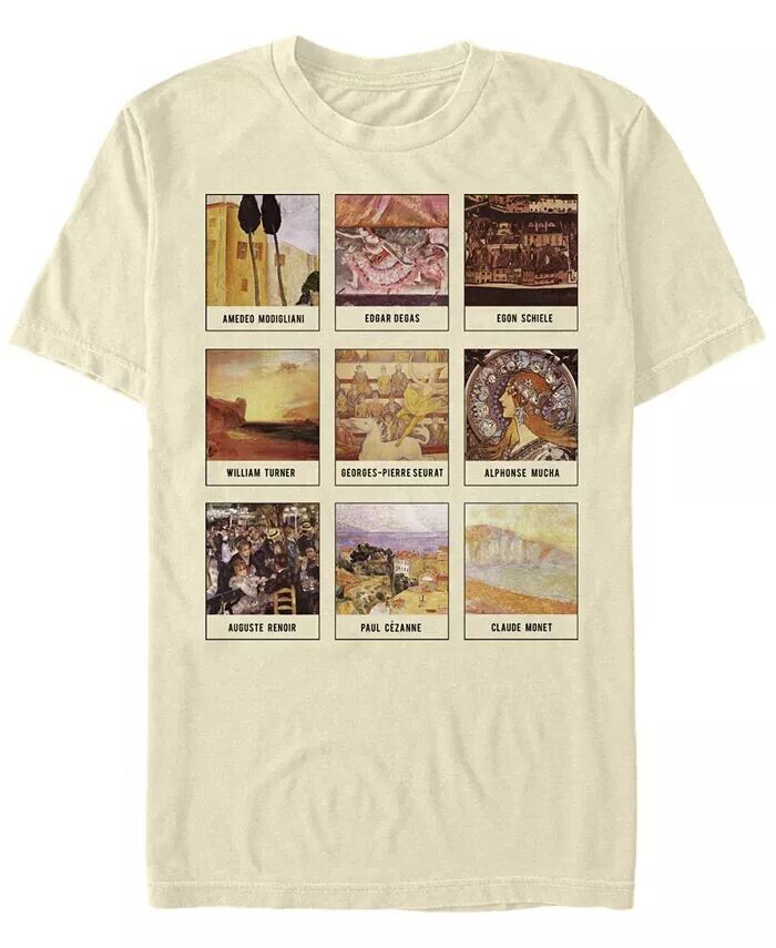 Мужская футболка с коротким рукавом и принтом известных артистов Fifth Sun, коричневый/бежевый
Мужская футболка с коротким рукавом и принтом известных артистов Fifth Sun, коричневый/бежевый