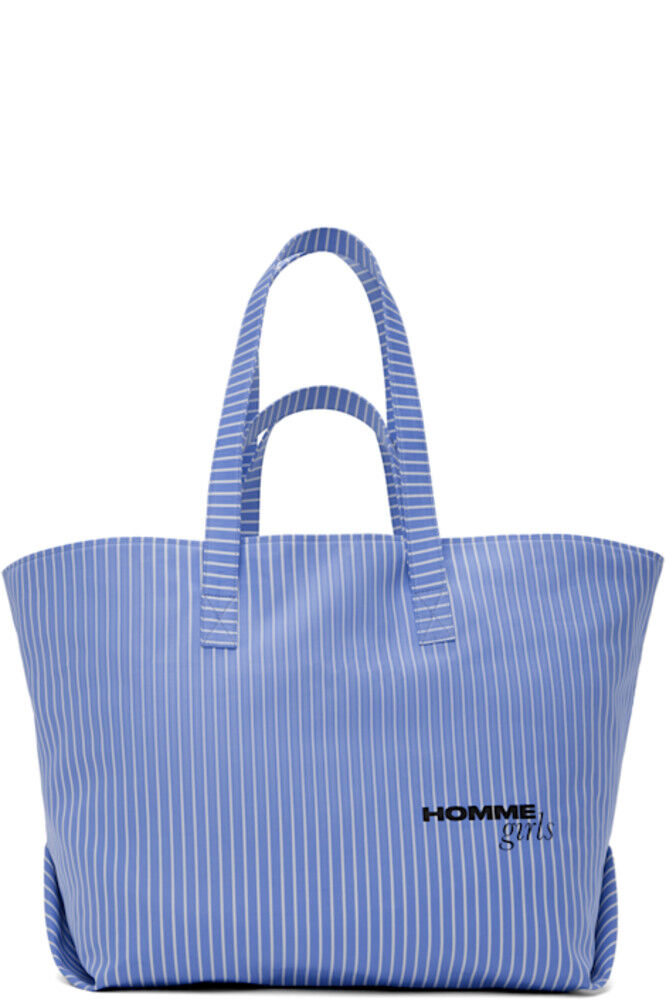 Сумка-тоут из сшитого твила синего и белого цвета HommeGirls
Сумка-тоут из сшитого твила синего и белого цвета HommeGirls