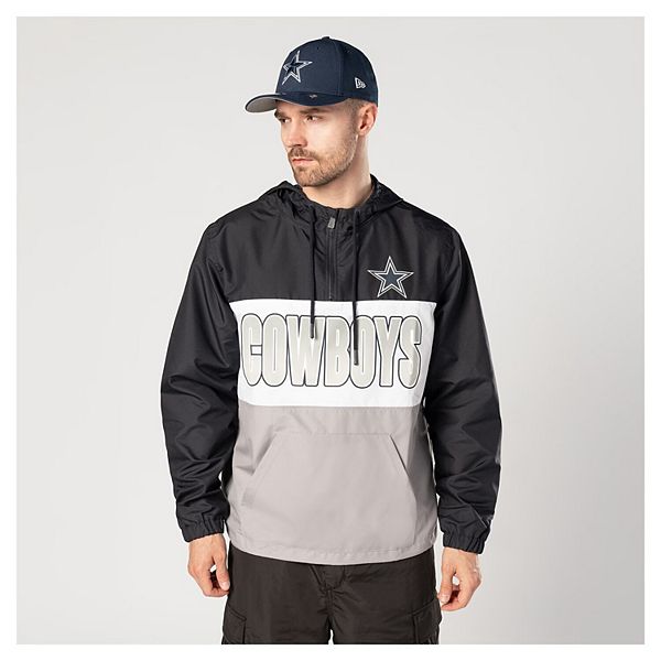 Мужская синяя ветровка с капюшоном и молнией на четверть Dallas Cowboys Ripstop New Era
Мужская синяя ветровка с капюшоном и молнией на четверть Dallas Cowboys Ripstop New Era