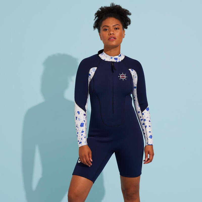 Женские шорты Anfibi для прогулок по прибрежной воде, темно-синие, из неопрена с длинными рукавами, 4/3 мм
Женские шорты Anfibi для прогулок по прибрежной воде, темно-синие, из неопрена с длинными рукавами, 4/3 мм