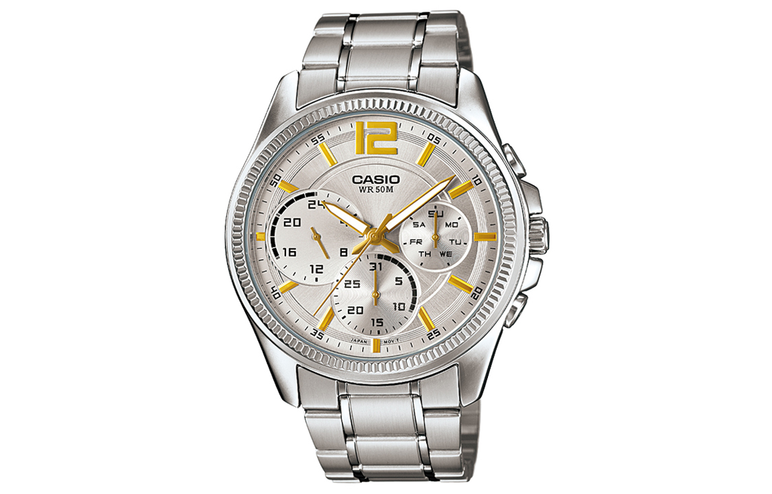 Мужские классические серебряные часы CASIO
Мужские классические серебряные часы CASIO